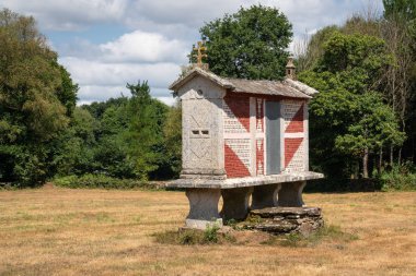 Geleneksel ambar Camino de Santiago patikası, Galiçya, İspanya