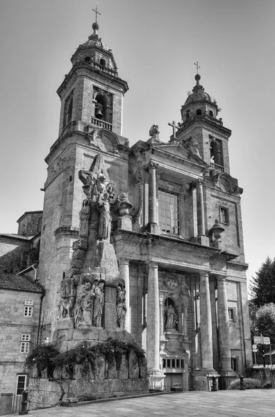 西班牙圣地亚哥 德孔波斯特拉美丽的教堂 — 图库照片