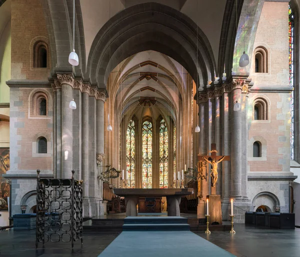 Германия Кология Сентября 2018 Вид Через Главный Проход Базилики Святого — стоковое фото