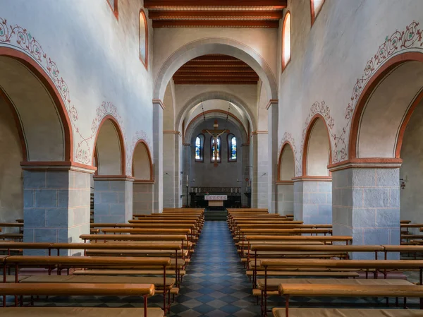 Odenthal Tyskland September 2018 Visa Den Romanska Socken Kyrkan Saint — Stockfoto