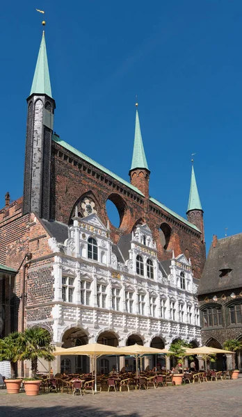 Luebeck Duitsland Juni 2018 Historische Gemeentehuis Van Hanze Stad Van — Stockfoto