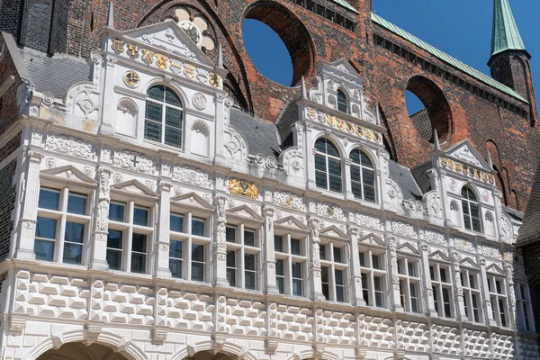 Edificio Histórico Ciudad Hanseática Luebeck Alemania Europa — Foto de Stock