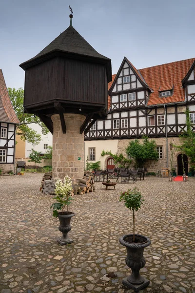 Oude Binnenstad Van Quedlinburg Saksen Anhalt Duitsland Europa — Stockfoto