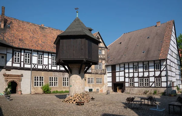 Oude Binnenstad Van Quedlinburg Saksen Anhalt Duitsland Europa — Stockfoto