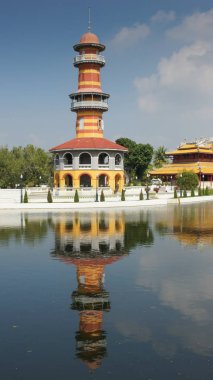 Ayutthaya, Tayland - 22 Ocak 2011: Bang Pa-In Palace, dönüm noktası 22 Ocak 2011 tarihinde Ayutthaya Tayland, Asya