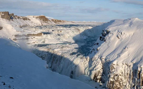 Gullfoss, 冰岛, 欧洲 — 图库照片