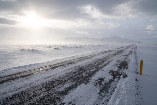 Blizzard, Island, Europa — Stockfoto