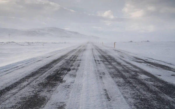 Blizzard, Island, Europa — Stockfoto