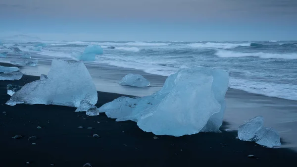 Diamond Beach Joekulsarlon, Islande — Photo