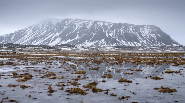 Пейзаж, зима в Исландии, Европа — стоковое фото