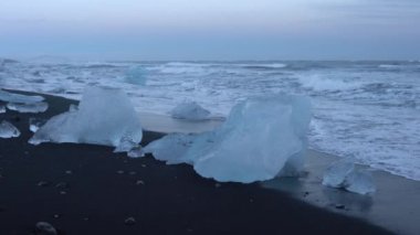 Joekulsarlon buzul lagün, kış İzlanda, Europe