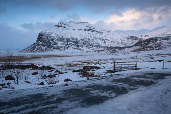Landskap, vinter i Island, Europa — Stockfoto