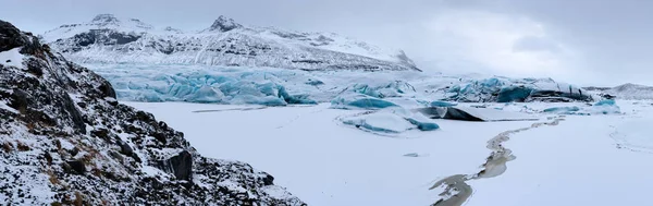 Svinafellsjoekull, Island, Evropa — Stock fotografie