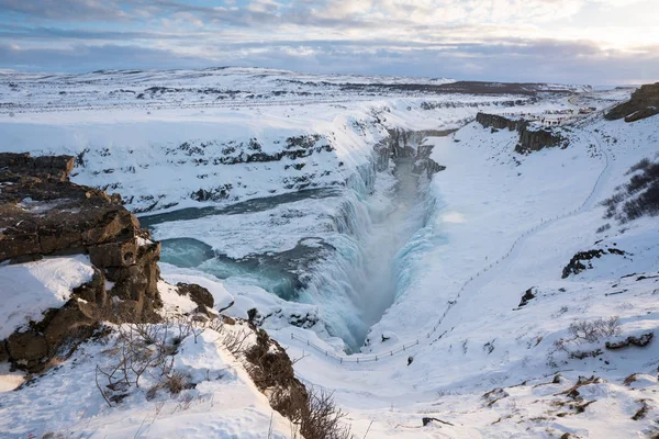 Gullfoss, IJsland, Europa — Stockfoto