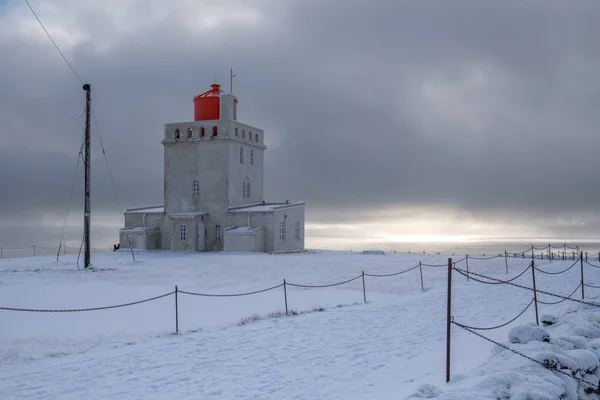 Cape Dyrholaey lighthouse, Vik, Iceland — Stock Photo, Image