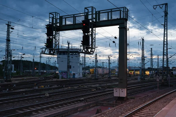 Stadsinfrastruktur, järnvägssystem — Stockfoto