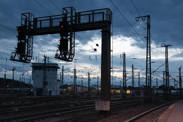 Städtische Infrastruktur, Eisenbahnsystem — Stockfoto