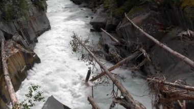 Kootenay Ulusal Parkı 'ndaki Numa Şelaleleri, British Columbia, Kanada