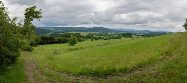 Panoramatický Obraz Krajiny Blízkosti Winterbergu Sauerland Region Německo — Stock fotografie