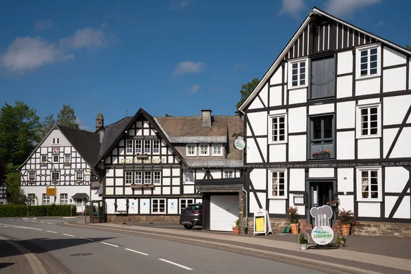 Schmallenberg Germany June 2020 Image Old Half Timbered Houses Blue — Stock Photo, Image