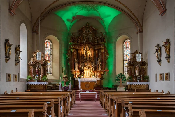 Winterberg Tyskland Juni 2020 Utsikt Över Församlingskyrkans Huvudgång Sankt Jakobus — Stockfoto