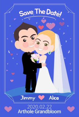 güzel düğün kartı şablonu