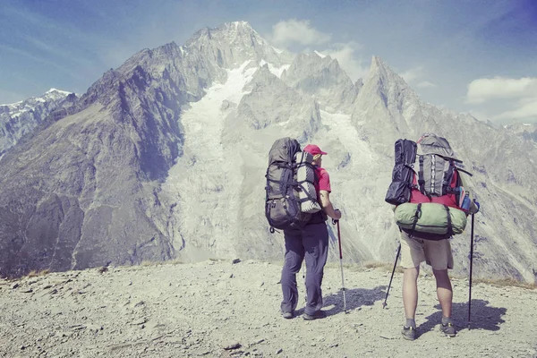 Tour Mont Blanc Una Caminata Única Aproximadamente 200 Alrededor Del — Foto de Stock