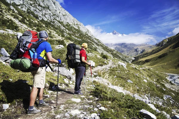 Tour Mont Blanc Una Caminata Única Aproximadamente 200 Alrededor Del — Foto de Stock