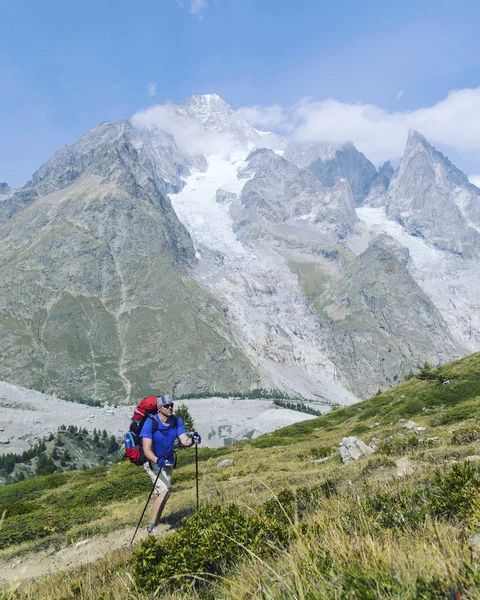 Tour Mont Blanc Percorso Unico Circa 200 Intorno Monte Bianco — Foto Stock