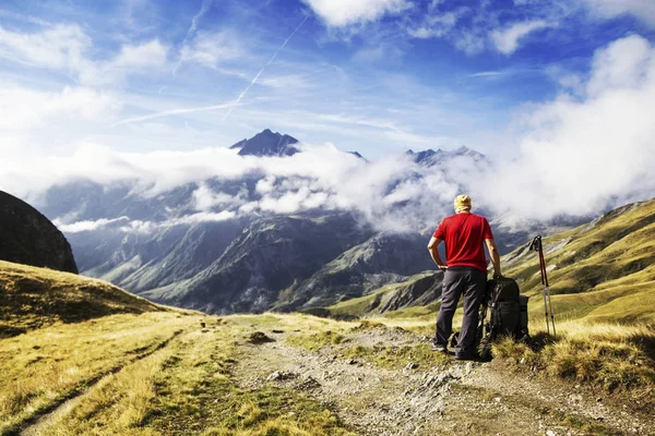 Tour Mont Blanc Una Caminata Única Aproximadamente 200 Alrededor Del — Foto de Stock