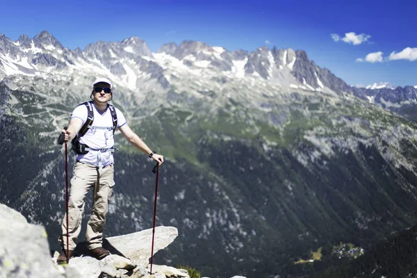 Pěší Túry Okolí Mont Blanc — Stock fotografie