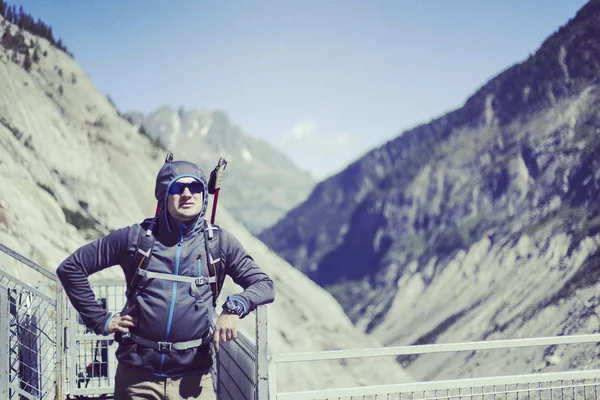 Senderismo Por Mont Blanc — Foto de Stock