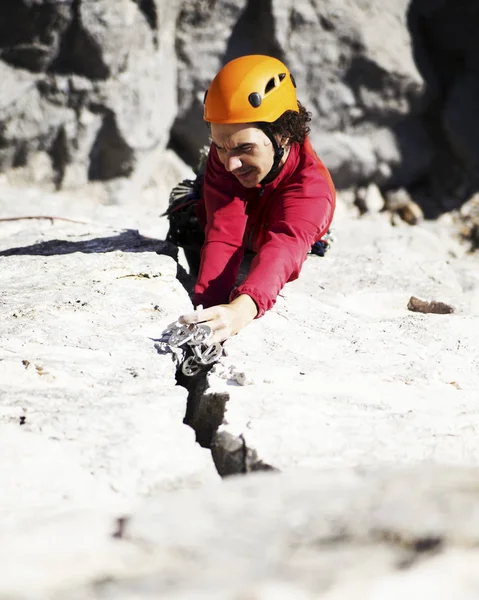 Escalade Sur Une Falaise — Photo