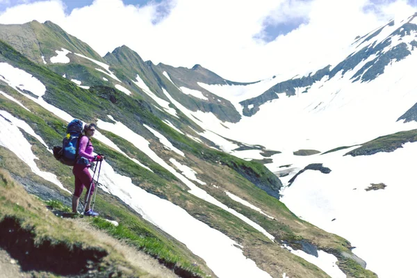 Mont Blanc Mont Blanc Çevresinde Yaklaşık 200 Uzunluğunda Talya Sviçre Telifsiz Stok Imajlar