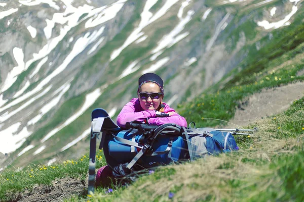 Die Tour Mont Blanc Ist Eine Einzigartige Wanderung Von 200 Stockfoto