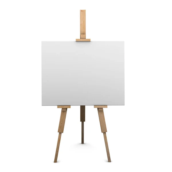 Render Blank Canvas Easel — Stock Photo, Image