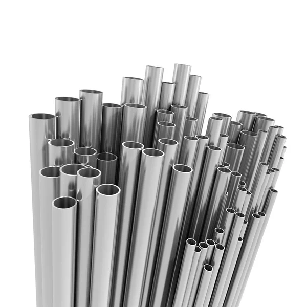 Render Variety Metal Pipes — Stock Photo, Image