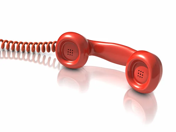 kırmızı telefon yakışıklı 3D render