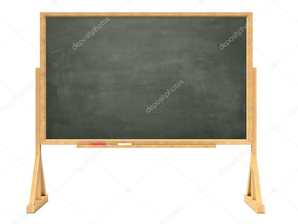 3d render of a blackboard