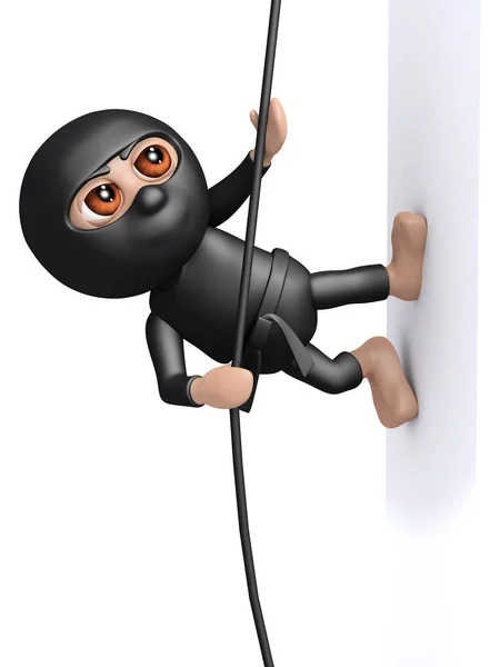 3d Ninja steigt auf — Stockfoto