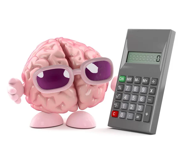3D hersenen berekent — Stockfoto