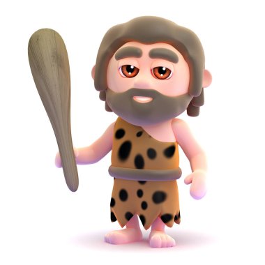 3D Caveman clubber