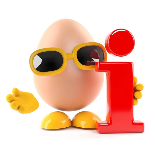 3d Egg information — Stock Photo, Image