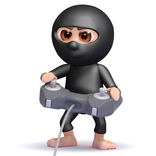 3d Ninja jugador —  Fotos de Stock