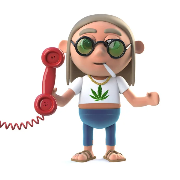3D Hippie Stoner telefon cevaplar