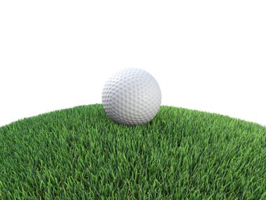 hillock üzerinde 3D Golf topu