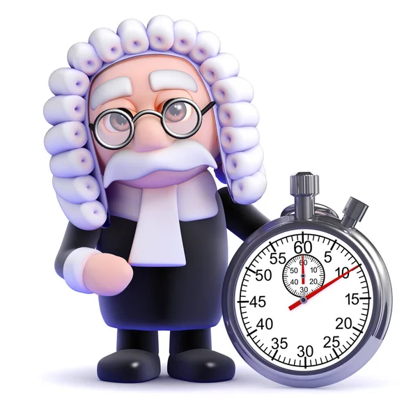 Prostorové hodiny soudce — Stock fotografie