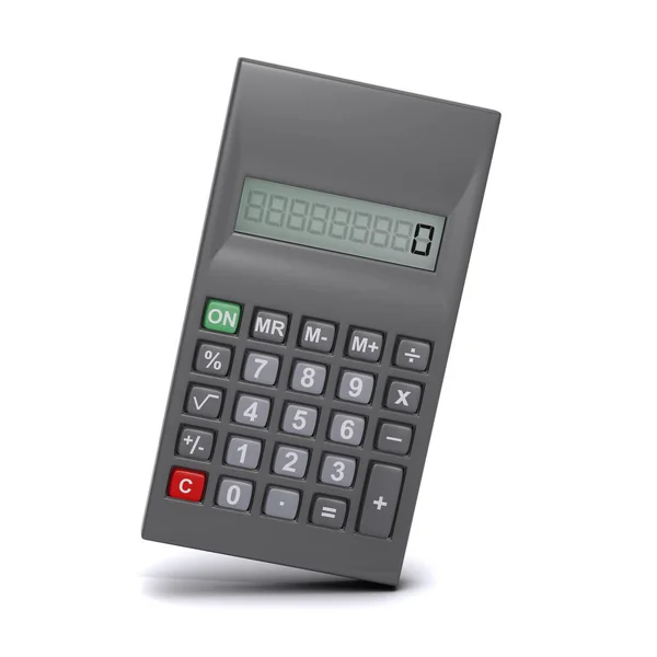 3d Leaning calculator — Stock Photo, Image