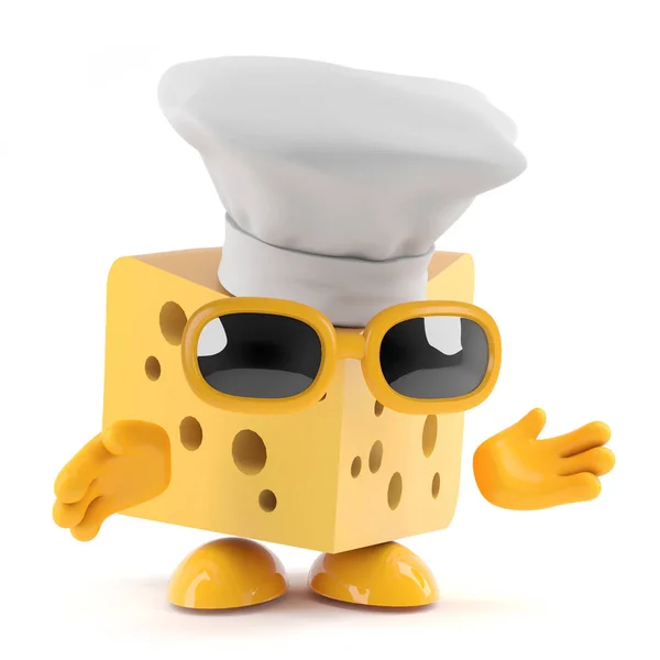 3d Cheese chef — Stockfoto