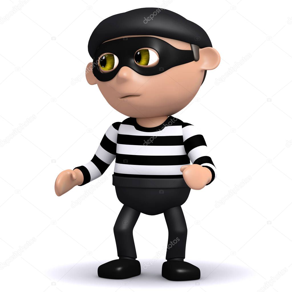 3d Burglar on the look out